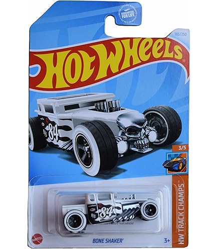 Amazon.com: Hot Wheels 2021, Bone Shaker Moon Eyes Gray, Rod Squad
