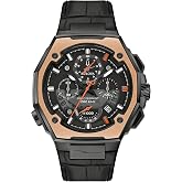 Bulova Marc Anthony Mens Series X Limited Edition Chronograph High Performance Quartz Diamond Black Ion-Plated Watch, Black Dial Style: 98B402