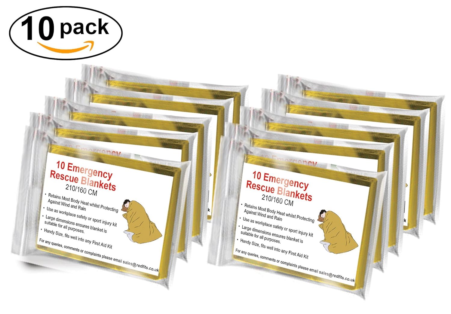 Bramble Manta de Aluminio de Emergencia Manta Multi Uso de Protección Térmica