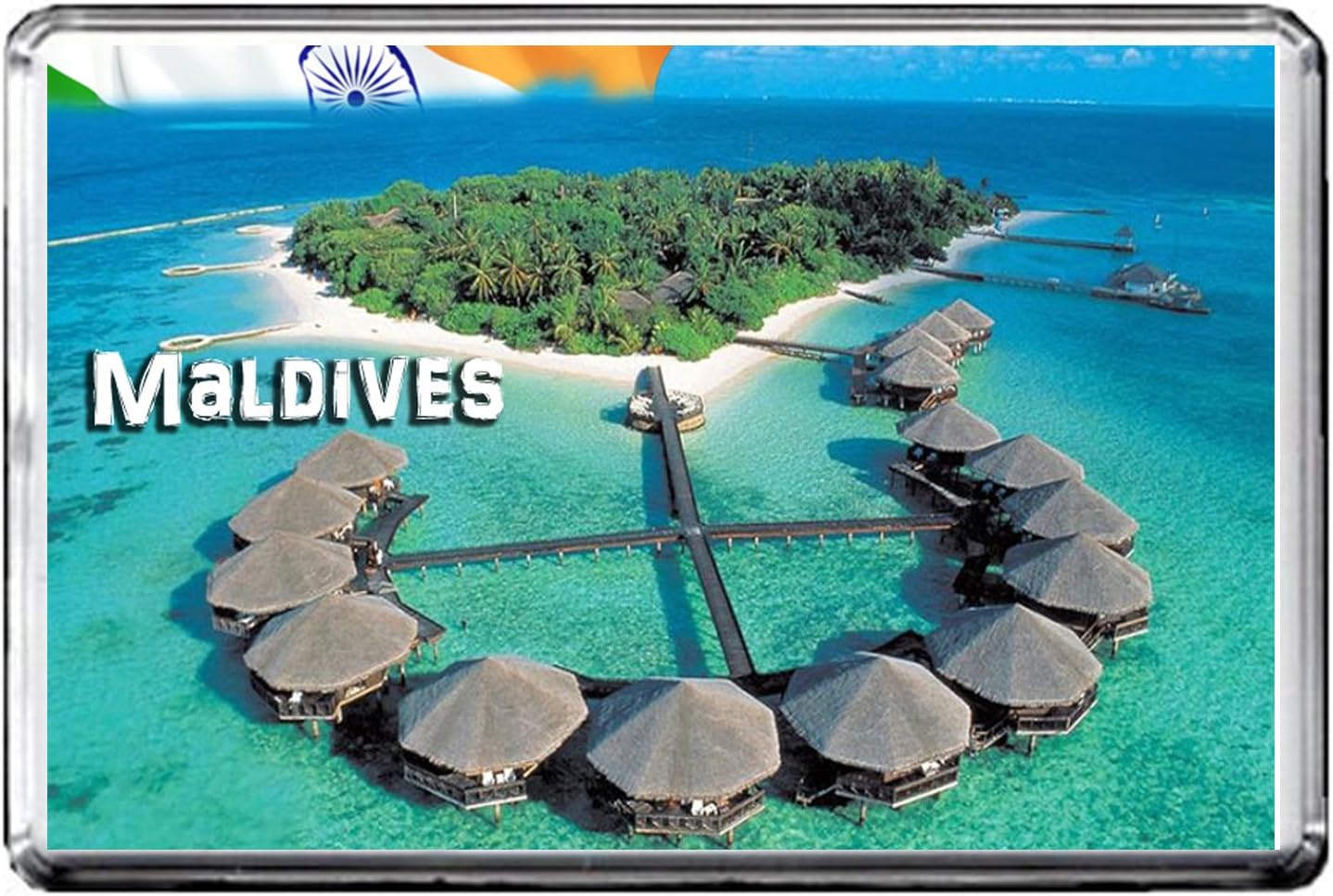 GIFTSCITY C233 Maldives Fridge Magnet India Travel Refrigerator Magnet