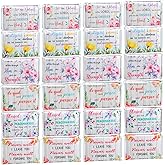 24 Packs Travel Size Tissue Pocket Slim Pack Facial 3 Ply Wallet Size Pocket Tissues for Travel Wedding Party Favors, 6 Styles(Flower Bible)