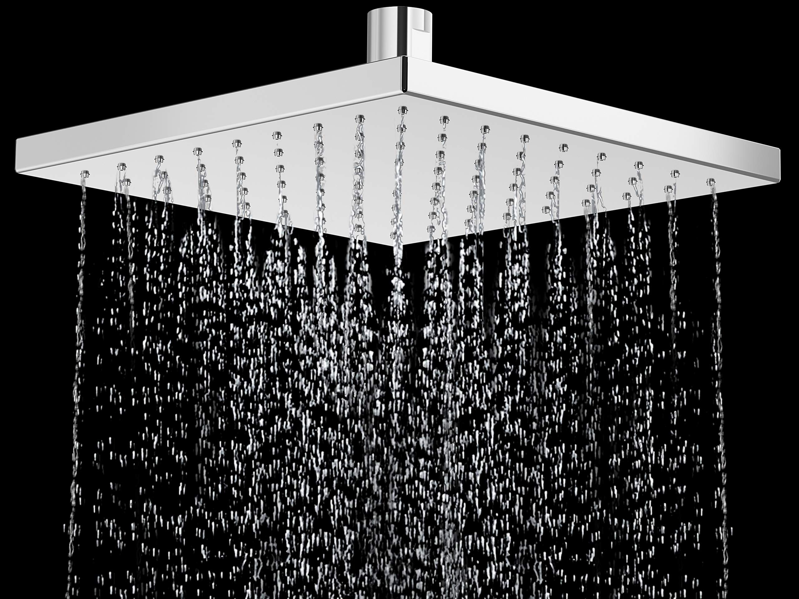 Kohler 73199INCP Square 8inch Rain Shower, with Katalyst Air