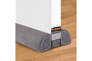 MAGZO Under Door Draft Stopper 30-36 Inch Twin Noise Blocker Adjustable Draft Guard for Bottom of Door, Gray