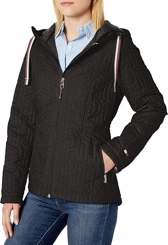 Tommy Hilfiger Women's Hooded Quilted Packable Jacket at Amazon Women's
