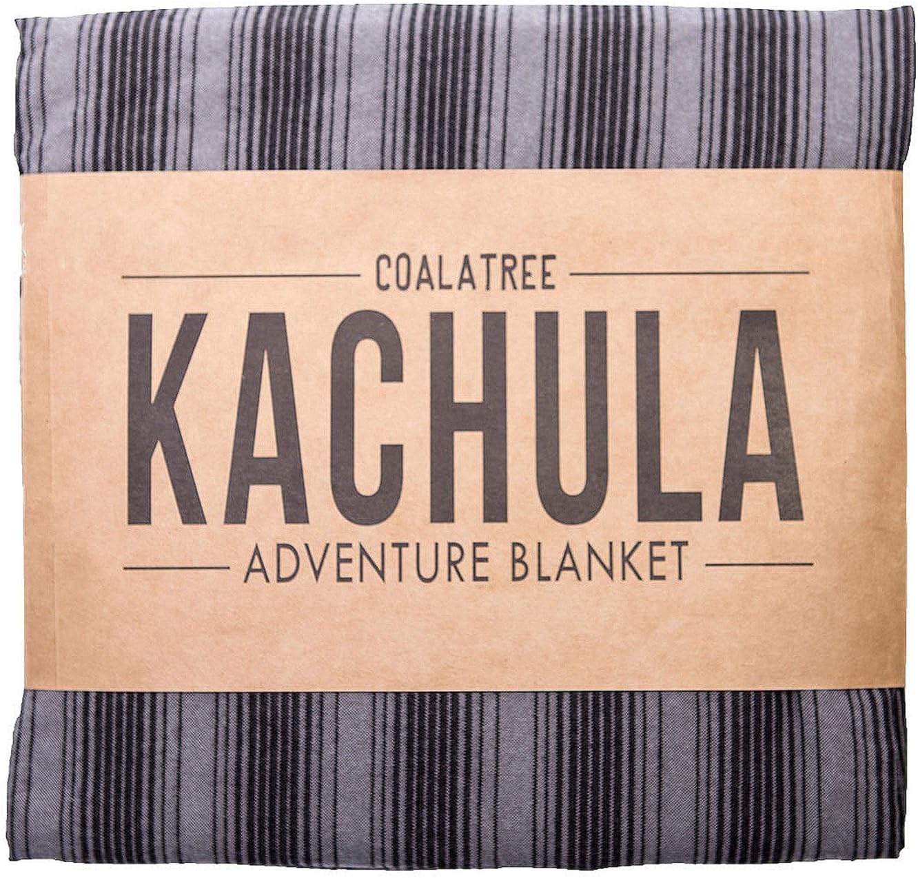 Coalatree Black Kachula Adventure Blanket V2- Packable, Multi-use Blanket Ideal for Traveling, Camping and Urban use, Smoky Mountain