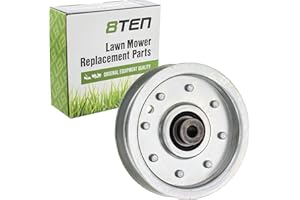 8TEN Heavy Duty Flat Idler Pulley for Cub Cadet MTD 1180 1515 1800 2150 GT180 GT2042 GT2542 LT2042 LT1045 756-0627D