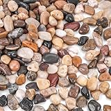 VGOODALL Mixed Colour Pebbles 900g Natural Decorative Stones for Gardens view 1