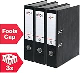 Rexel Foolscap Lever Arch File Black 75 mm Spine 500 Sheets Capacity view 3