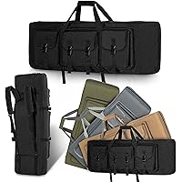 DULCE DOM 32/36/42/48 inch Double Rifle Case Soft Bag Gun Case, Perfect for Rifle Pistol Firearm Storage and Transportation, 
