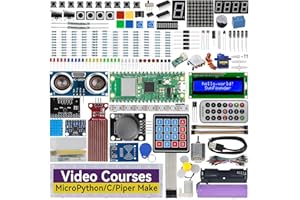 SunFounder Raspberry Pi Pico W Ultimate Starter Kit with Online Tutorials, RoHS Compliant, 450+ Items, 117 Projects, MicroPython, C/C++ (Compatible with Arduino IDE)