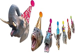 Safari Animal Birthday Garland, Jungle Animal Portrait Bday Banner, Wild One, Zoo Theme Party Decor