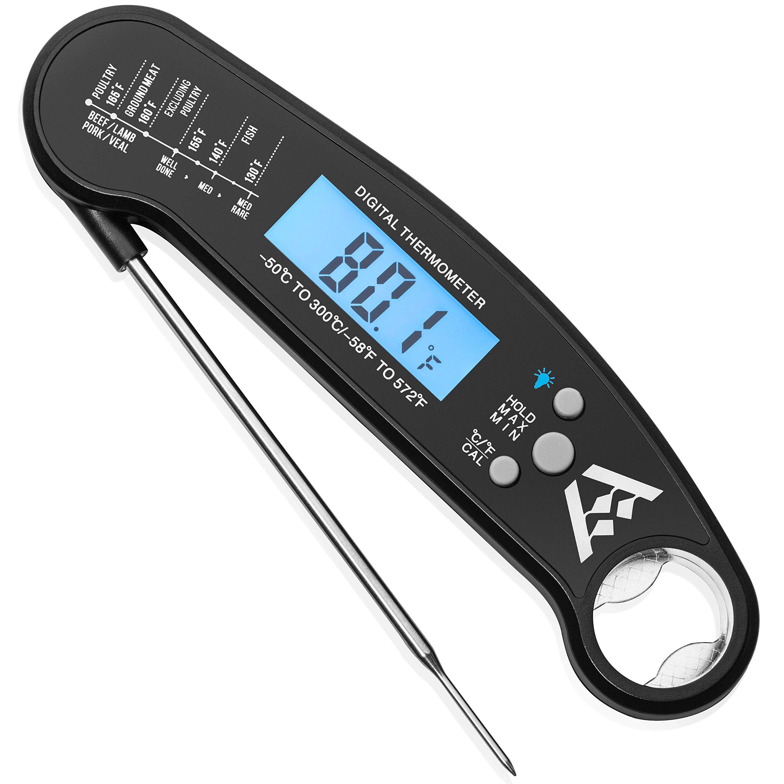 Arima Homeware Instant Read Thermometer Digital Meat Thermometer for
