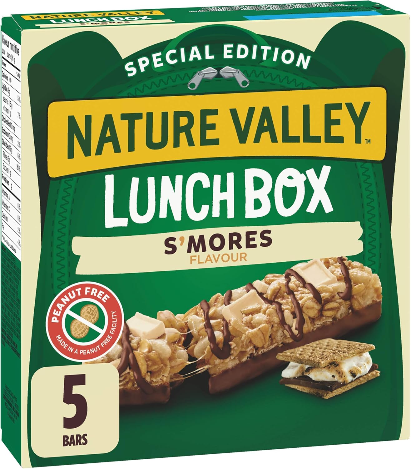 NATURE VALLEY Lunchbox S'mores Flavor Granola Bars, 130g Amazon.ca