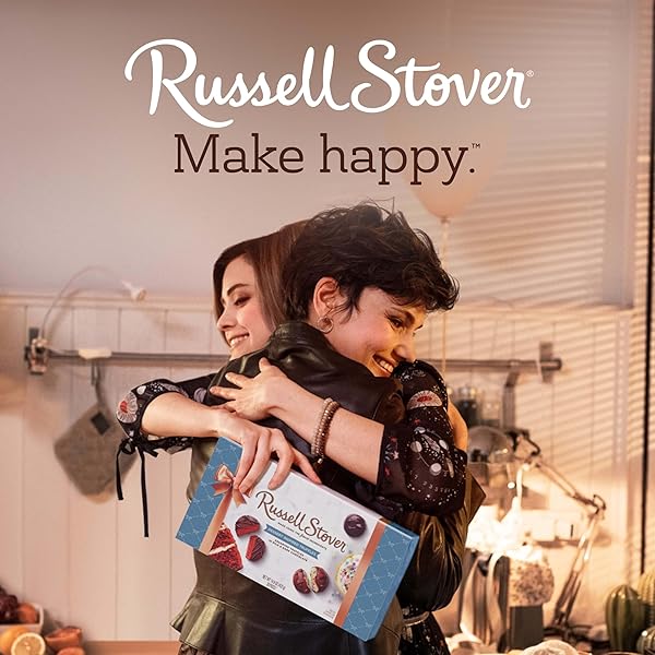 RUSSELL STOVER ASSORTED MILK & DARK CHOCOLATE DESSERT INSPIRED TRUFFLES CANDY GIFT BOX, 14.9 OZ.