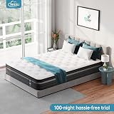 TeQsli Gel Hybrid King Mattress 5ft 150x200x25cm Medium Firm Pocket Sprung view 6