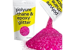 Hemway Resin Glitter Dark Rose Pink 100g Fine | Polyurethane & Epoxy Glitter for Resin Crafts, Tumblers, Coasters, Floor & Ta