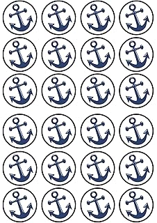 Amazon Com 12 United States Navy Symbol Edible Image Cupcake