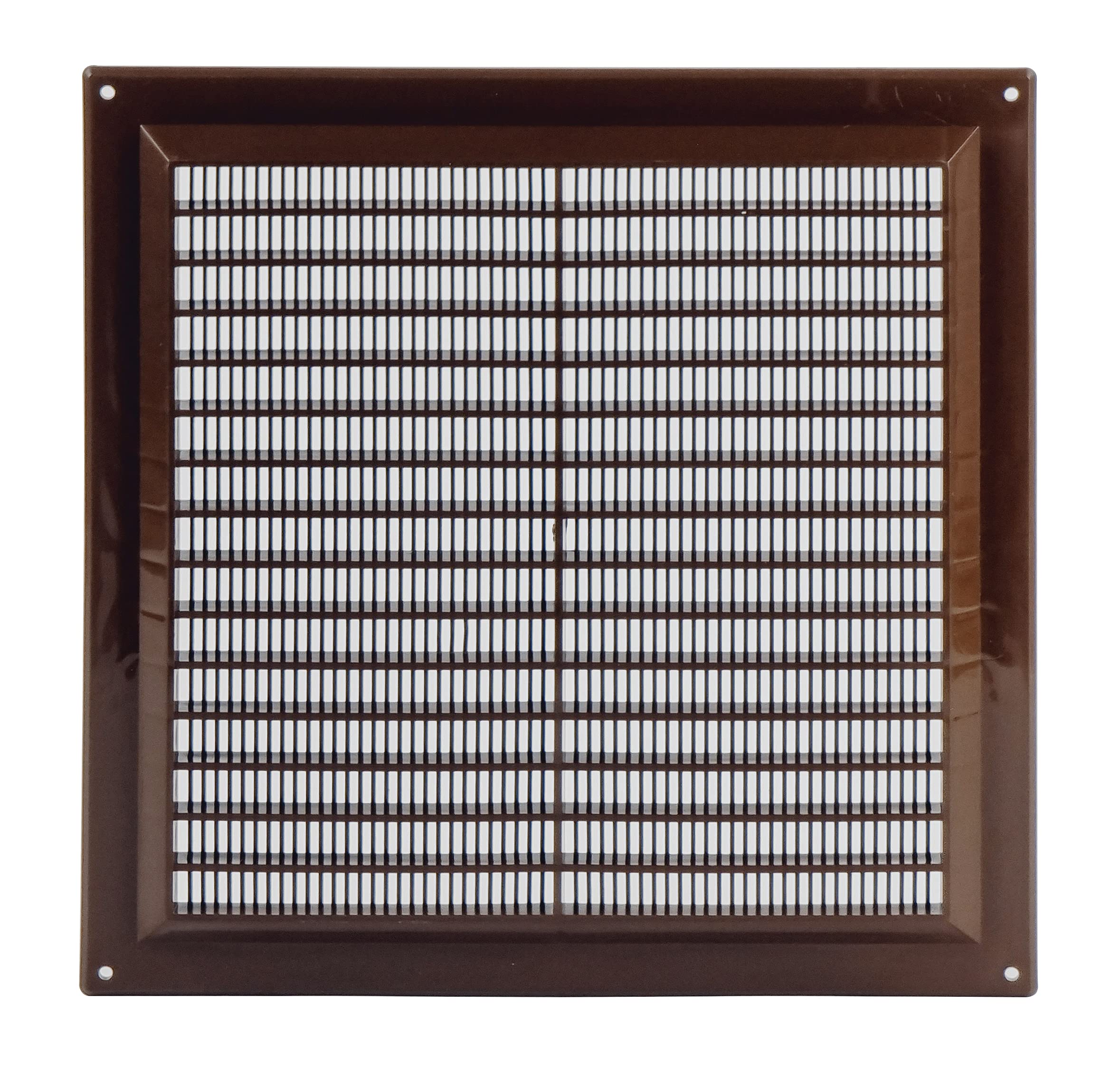 Steinberg14 Brown 250x250mm Air Vent Cover with Insect Mesh - 10x10 inch Air Vent Covers for Walls and Ceilings - Vent Covers Internal - Air Vents for Interior Walls - Plastic Ventilation Grille