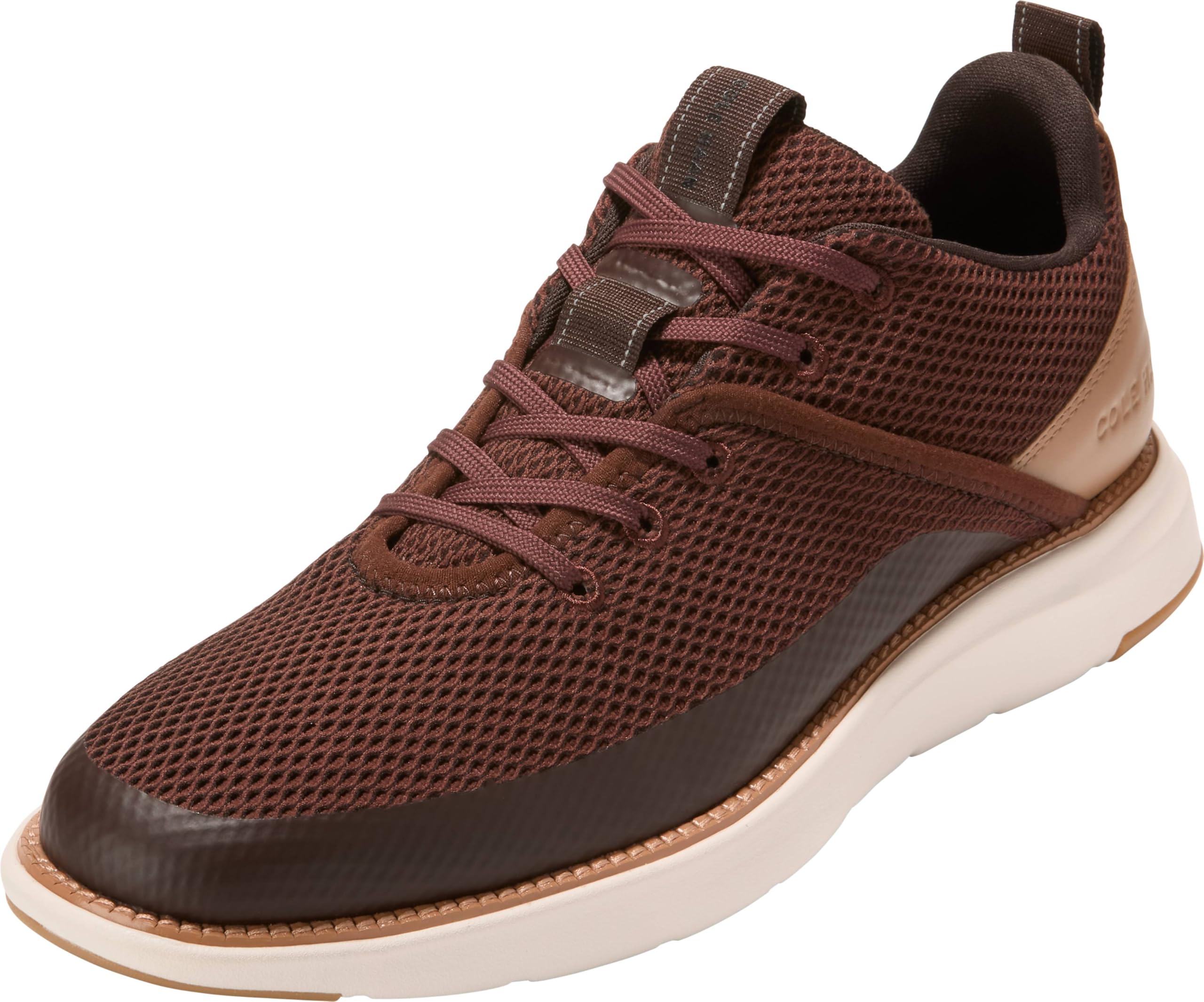 Cole Haan Men's Grand Atlantic Sneakers, Brick/Dark Chocolate/Farro/Ivory, 10-W US Image