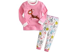 VAENAIT BABY 12M-12Y Infant Kids Junior Boys Girls Animal Truck Rabbit Character 100% Cotton Pajamas Set