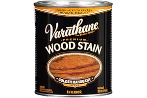 Varathane 211718H Premium Wood Stain, Quart, Golden Mahogany