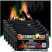 Mystical Fire Color Changing Packets Fire Pits Campfire Long-Lasting Enchanted Multi-Color Magical Family Fun for Indoor Fire