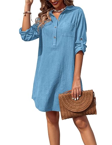 sachin and babi light blue dress Casual, Summer Blue color Cotton fabric Dress : 1999681