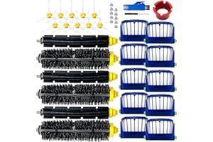 PIVXSNKEW Replacement Parts for irobot Roomba 694 676 675 692 677 671 610 690 680 660 650 620 645 655 635 614 595 585 564 589 536 Robot Vacuum,3 Bristle & 3 Beater Brush,10 Filter,10 Side Brush