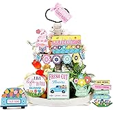 Amyhill 14 Pcs Spring Tiered Tray Decor Farmhouse Easter Tier Trays Decor Decorative Gnome Flower Butterfly Mini Wooden Sign Hello Spring Decorations for Home Table Indoor Decorations
