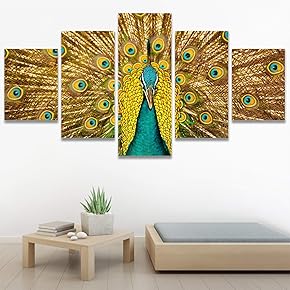 SIGNWIN 5 Panel Canvas Wall Art Modern Art...