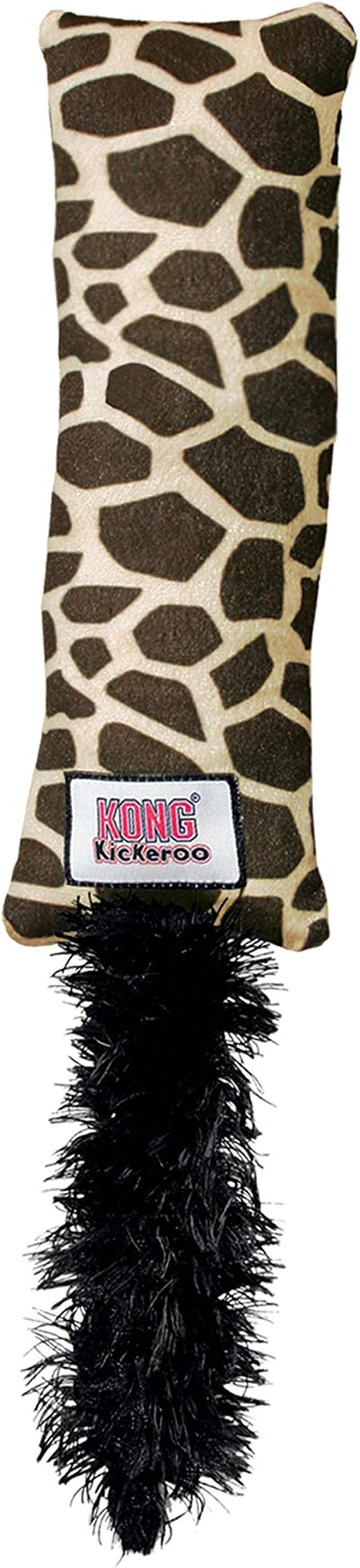 KONG Kickeroo Cat Toy with North American Catnip Giraffe Pattern