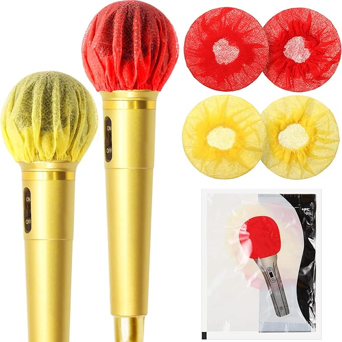 200 Pieces Disposable Microphone Cover Microphone Windscreen Cover Non