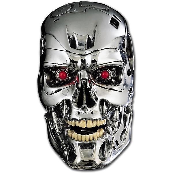 Amazon.com: The Terminator T-800 Head Red-Eyed Machine Sci-Fi