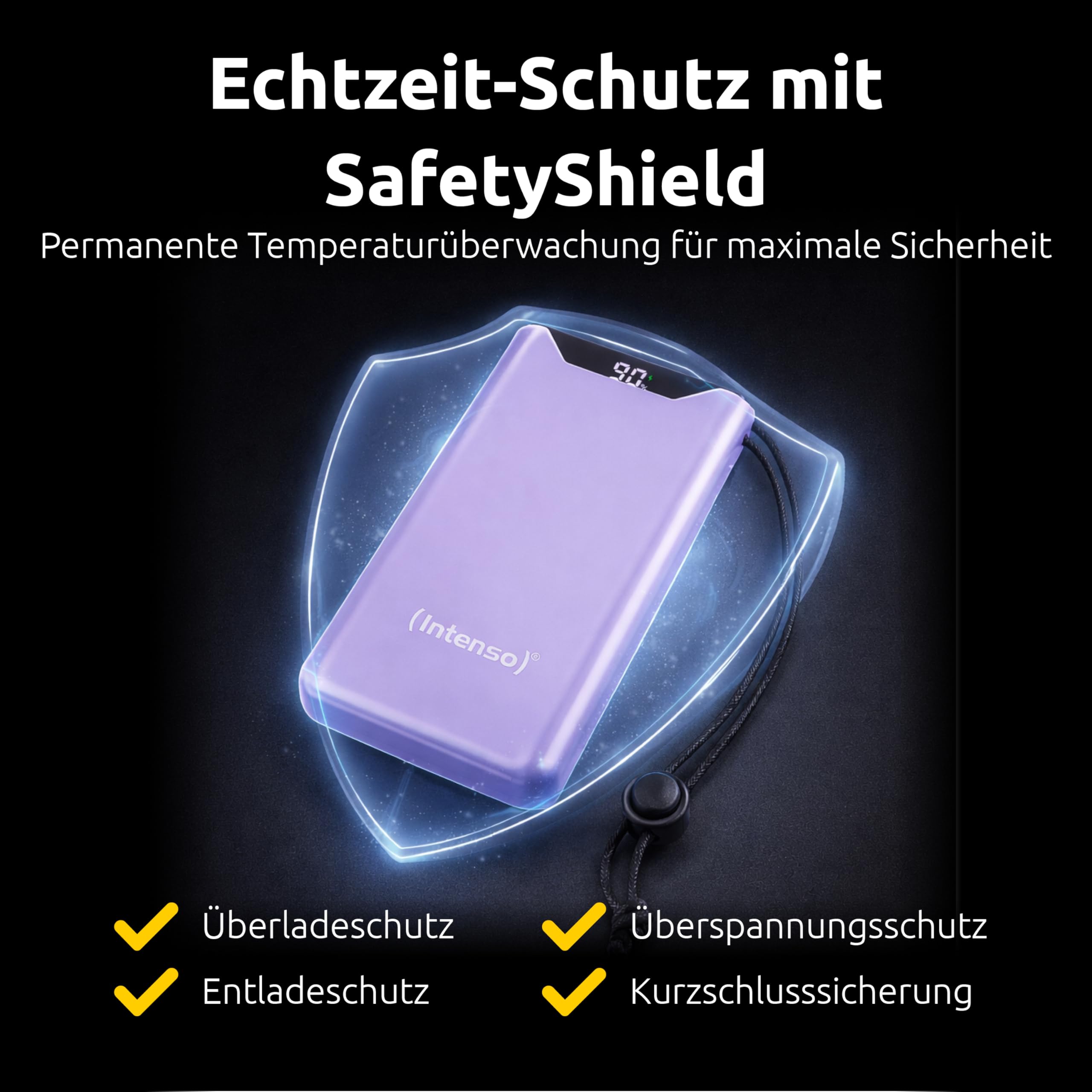 Intenso Powerbank F10000, externer Akku mit PD (20W) & QC (18W), USB-C und USB-A Anschluss, 10000mAh, Lila : Amazon.de: Elektronik & Foto 9