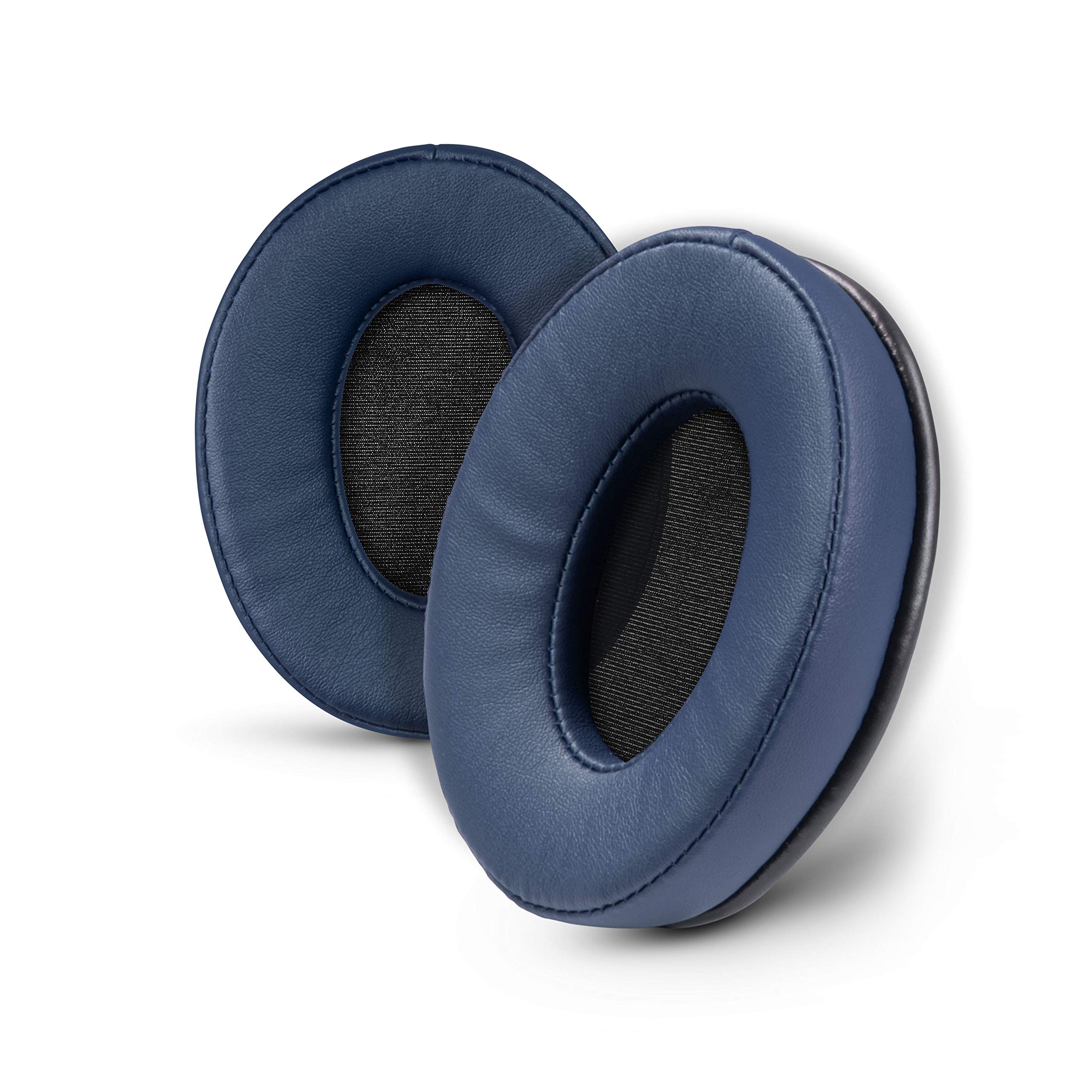 Brainwavz ProStock ATH M50X Upgraded Earpads, Improves Comfort & Style Without Changing The Sound - Ear Pad Designed for ATH-M50X M50BTX M20X M30X M40X Headphones, Vegan Leather (Dark Blue)
