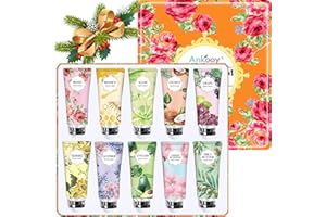 CMWGKBC 10 Pack Hand Cream Gifts Set, Stocking Stuffers for Adults, Coworker Christmas Gifts,Natural Plant Fragrance Scented Hand Lotion Travel Size Mini Lotion With Shea Butter, Teacher Gifts,Thank You Gifts