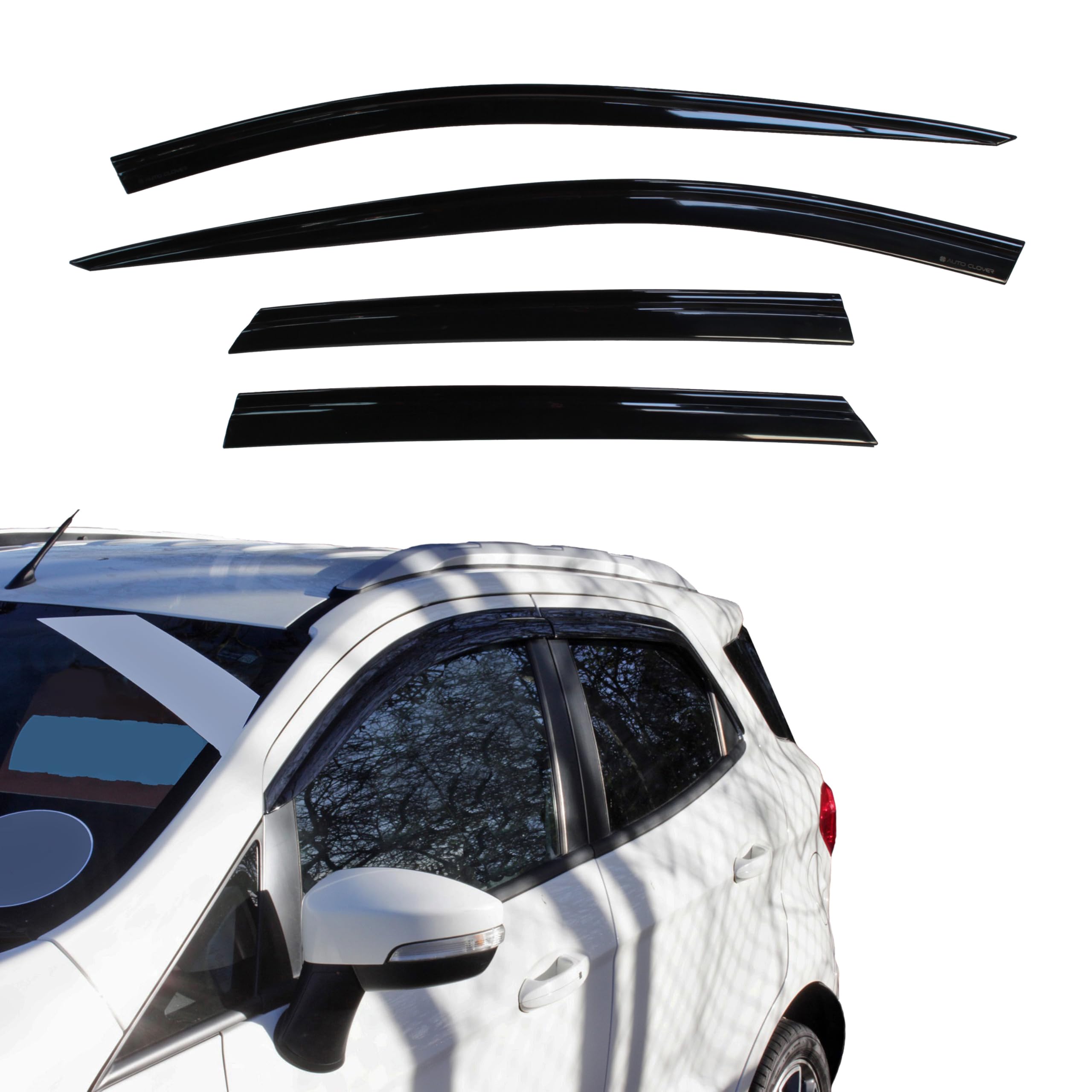 AUTO CLOVER Wind Deflectors Set for Ford Ecosport (4 pieces)