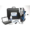 Hougen HMD904 115 Volt Magnetic Drill With Coolant Bottle Plus 1/2" Drill Chuck, Adapter and 12002 Rotabroach Cutter Kit