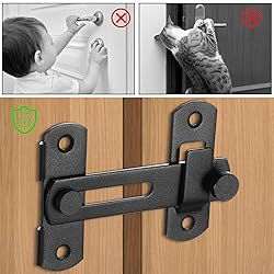 Barn Door Latch, 180 Degree Flip Sliding Double