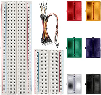 BOJACK Solderless Breadboard Kit 830 400 170 Tie Points 65 Jumper Wires