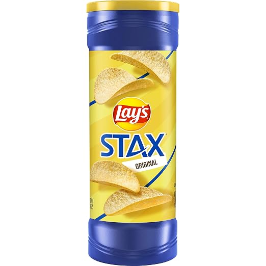 Lay's stax potato chips Original 5.5oz tube (028400055093)