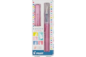 PILOT Kakuno Fountain Pen, Pink Barrel, Fine Nib