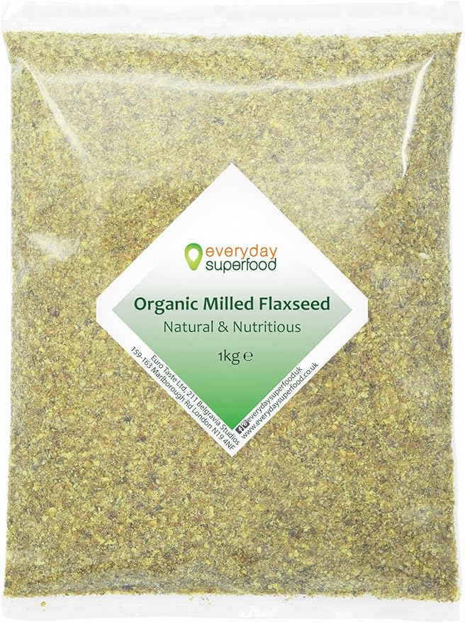 Flaxseed Milled 1kg Ground Flaxseeds Organic Flaxseed Meal Pure Keto