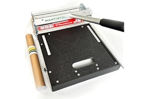 MANTISTOL 13" Pro Rigid Vinyl Floor Cutter with 13"Replacement Blade, Double the time! Cuts SPC/LVT/WPC up to 9.5mm! Instant Angle Cuts 15/22.5/30/ 45 No Measuring! No Guesswork!