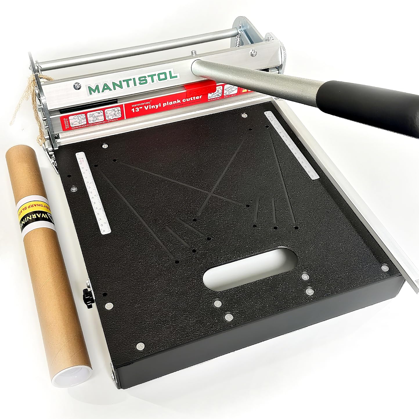 Photo 1 of 13" Pro Rigid Vinyl Floor Cutter with 13"Replacement Blade, Double the time! Cuts SPC/LVT/WPC up to 9mm! Instant Angle Cuts 15/22.5/30/ 45 No Measuring! No Guesswork!