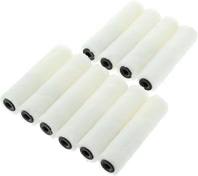 CORAL 41739 Mini Roller Covers Velour Sleeve 4 Inch 10 Piece Pack Paint Gloss
