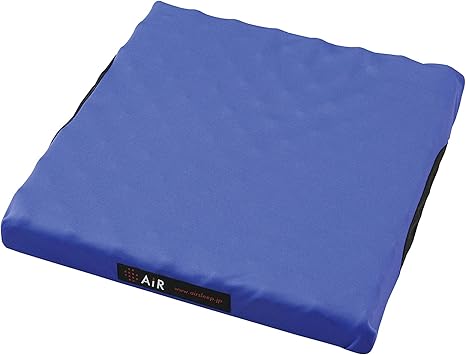Amazon Co Jp 東京 西川 エアー エアー ポータブル クッション 40x40cm スクエアタイプ 凹凸構造 体圧分散 長時間座っていても疲れにくい ムレにくい エアー Air ブルー Hgb ホーム キッチン