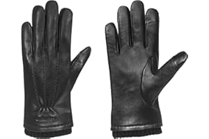Cole Haan Men Premium Leather Gloves With Touchscreen Thumb and Index Finger
