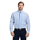 IZOD Men's Dress Shirt Regular Fit Long Sleeve