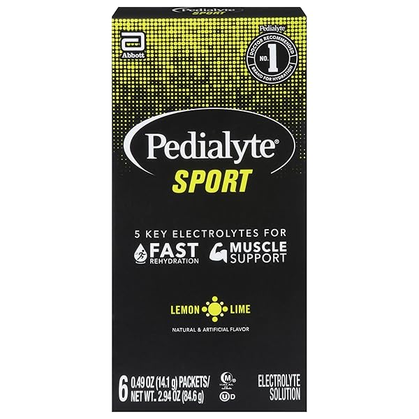 PEDIALYTE SPORT LEMOM LIME 6 PACKETS